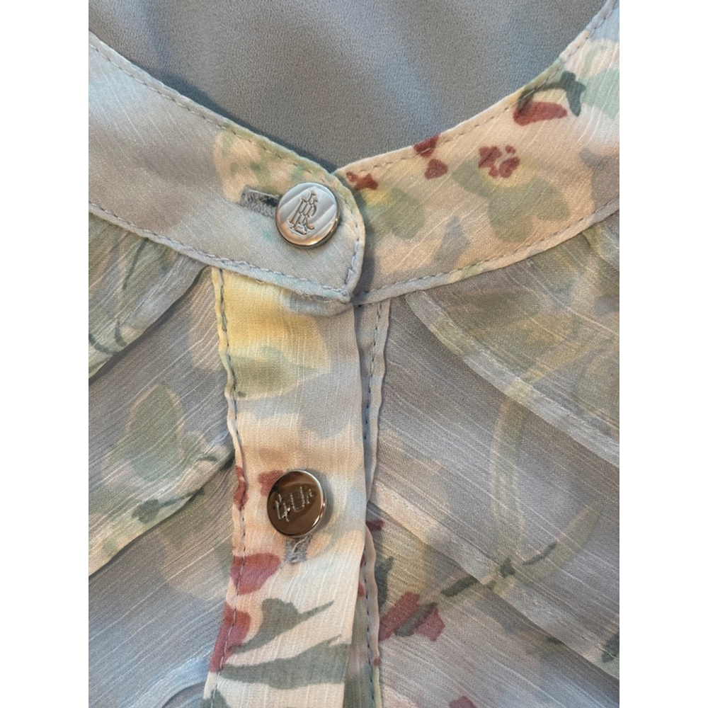 Lauren Ralph Lauren Floral Print Ruffle Midi Dress 16 - Picture 7 of 12